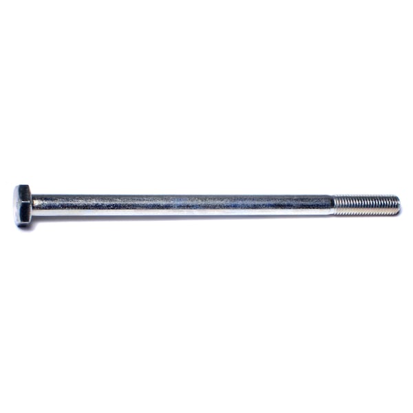 Midwest Fastener Grade 5, 1/4"-28 Hex Head Cap Screw, Zinc Plated Steel, 4-1/2 in L, 100 PK 00475 - main